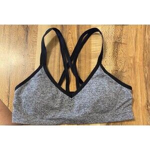 Fruit of the Loom Bra/Bralette~Girls size 36~Gray/Black~Lightly Padded~NEW~NWOT